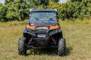 Polaris Ranger RZR 4 800 Vented Full Windshield - Rough Country - Scratch Resistant - '12-'13 Polaris Ranger RZR 4 800 Vented Full Windshield - Rough Country - Scratch Resistant - '12-'13